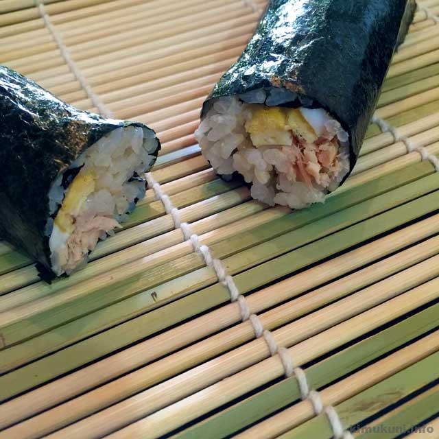 モノドン国産生おろしわさびを使ってのり巻きを作る