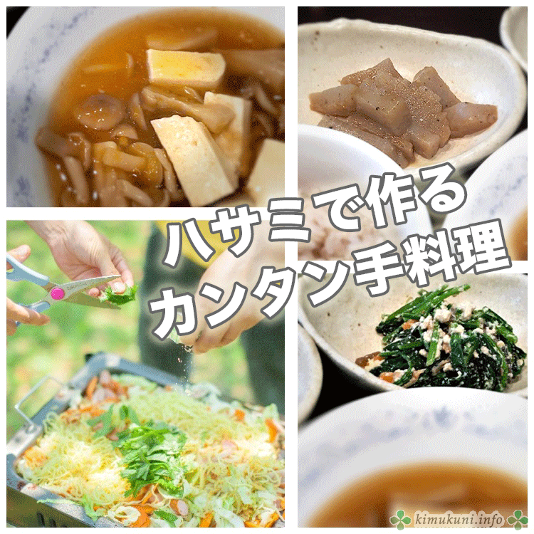 シモヤケ、アカギレ、ケガなどで水仕事がつらい日も、はさみを使えば手料理がカンタン！