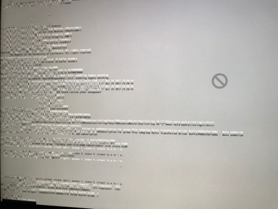 セーブモードで表れた「禁止マーク」
