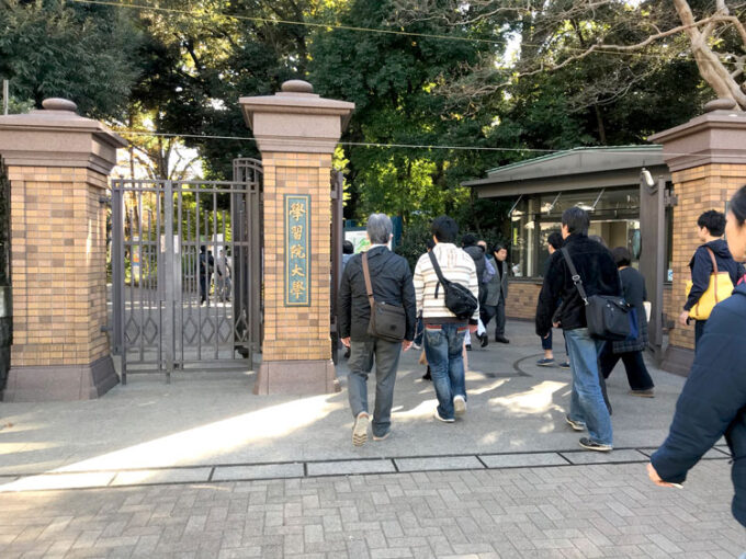 2017年11月日経TEST試験会場の学習院大学