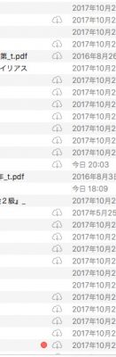 雲のマークはクラウドにあるデータなので、ダウンロードする必要があります。